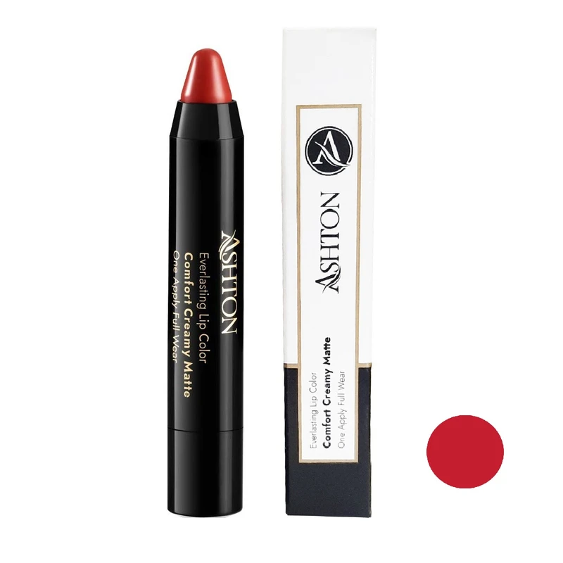 رژلب مدادی اشتون مدل روغن کرنبری شماره 12