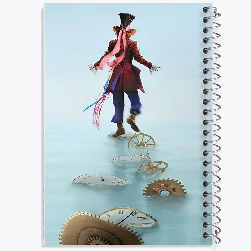 دفتر شطرنجی 50 برگ خندالو طرح آلیس در سرزمین عجایب کد N3458