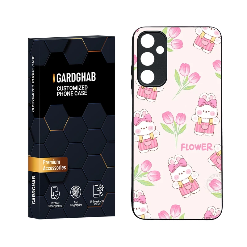 کاور گارد قاب مدل دورژله ای پشت گلس فانتزی مناسب برای گوشی موبایل سامسونگ Galaxy A05s