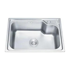 سینک استیل تک لگنه توکار مدل کلاسیک کد ۶۸۴۴