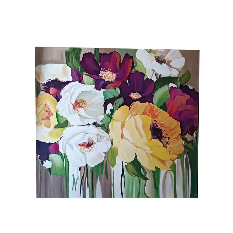 تابلو نقاشی مدل دکوراتیو طرح گل ها