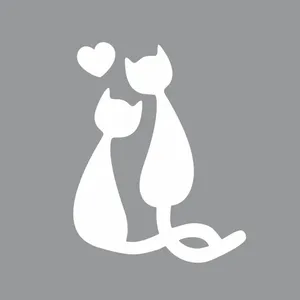 برچسب بدنه خودرو آداک طرح گربه معشوق کد Cats01