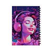 دفتر مشق 60 برگ&nbsp;طرح دختروهدفون کد D-1044