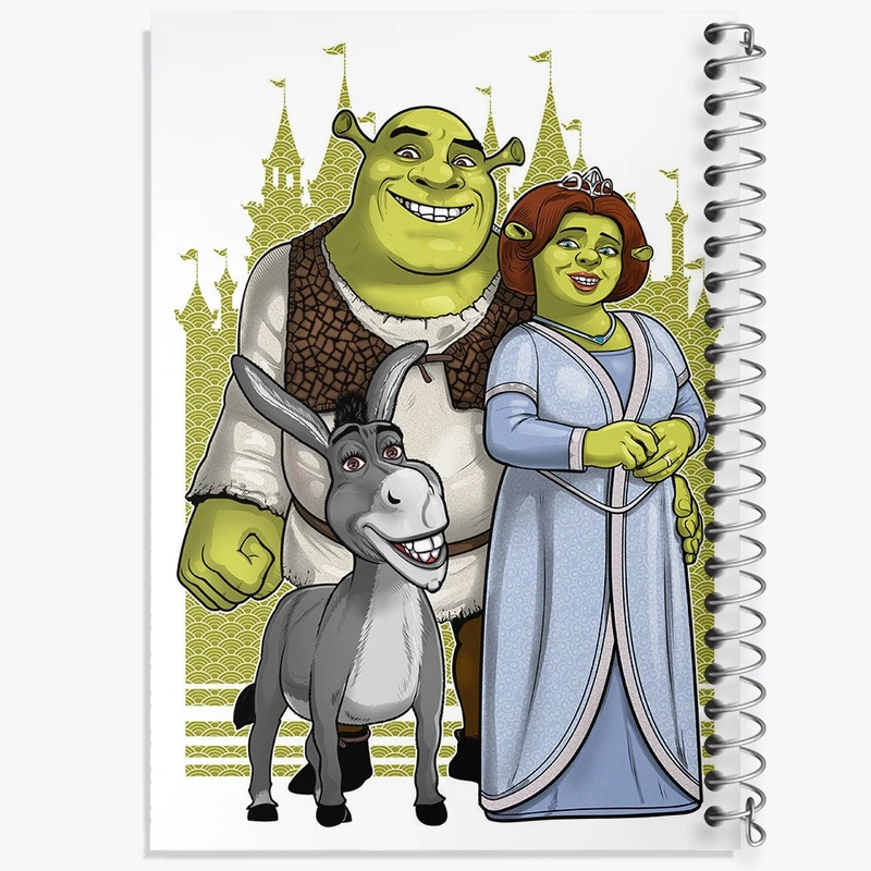 دفتر مشق 100 برگ خندالو طرح شرک کد F2196