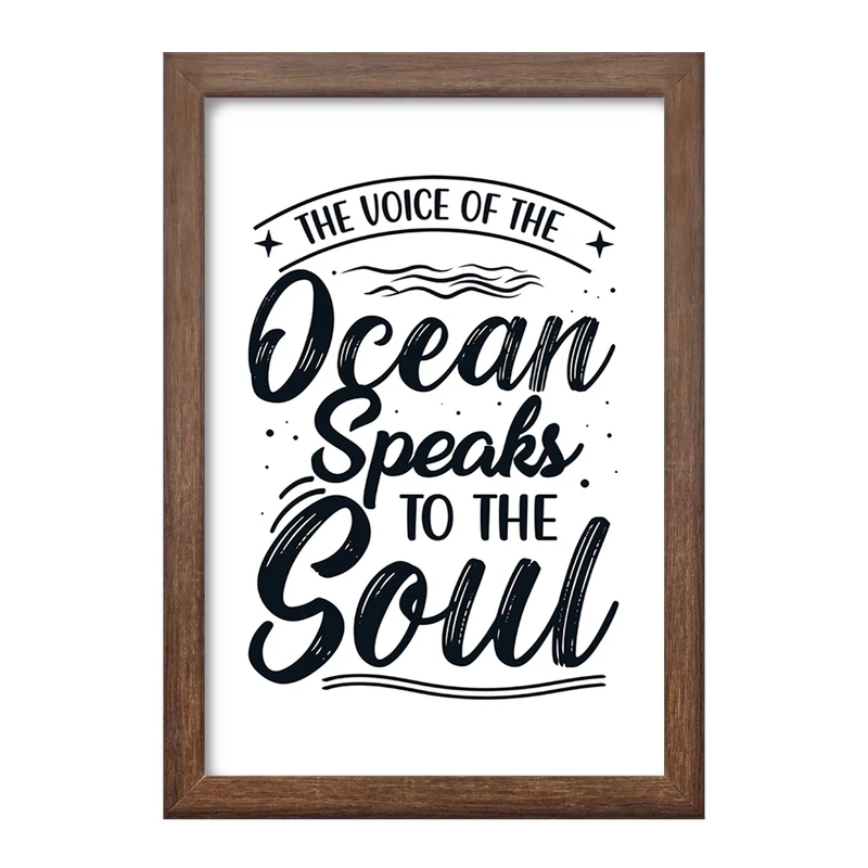 تابلو خندالو طرح Ocean Speaks To The Soul کد F1042