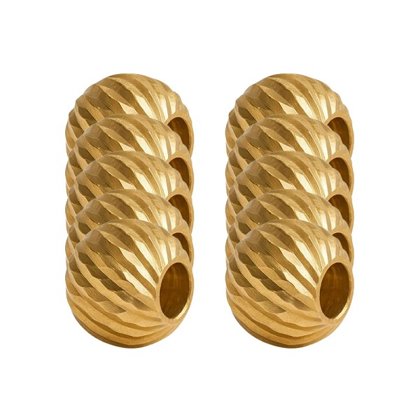 طلا گرمی 18 عیار کاج گلد گالری مدل گوی البرنادو بسته 10 عددی