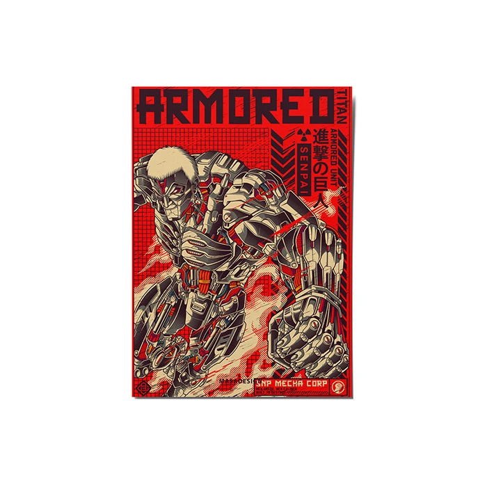 کارت پستال ماسا دیزاین مدل stkv0555 طرح attack on titan