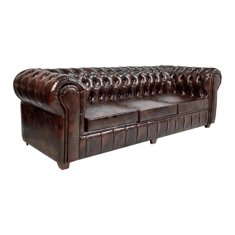 عکس شماره 5 : مبل انتظار سه نفره مدل چستر دو قالپاق