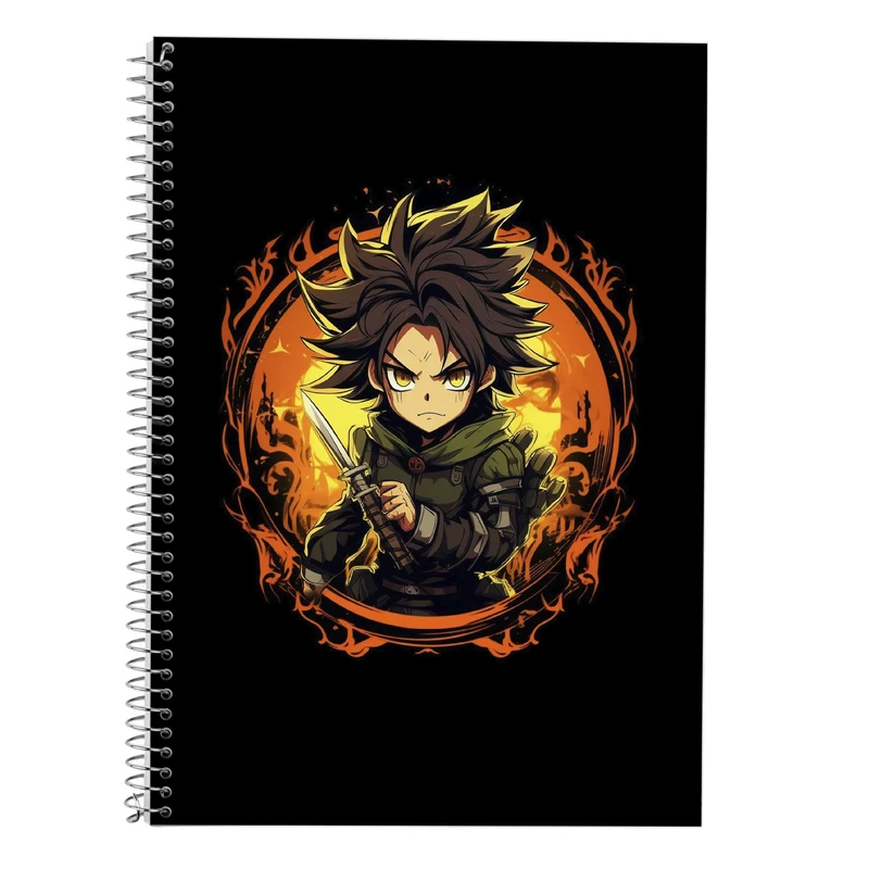 دفتر زبان 50 برگ مدوپد مدل Demon Slayer کد DF10464