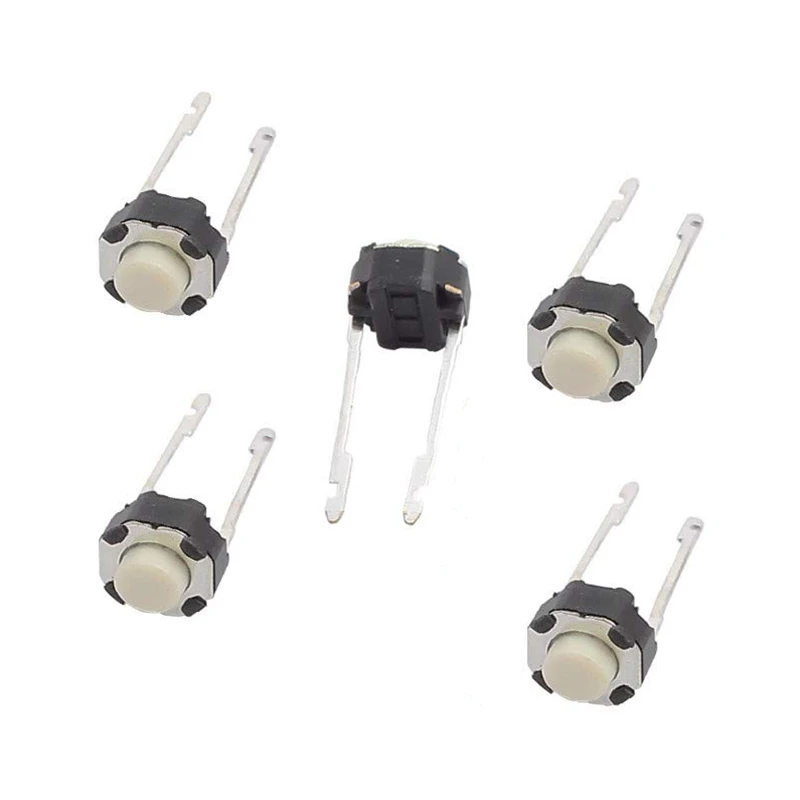 میکرو سوئیچ مدل Vertical-6×6×4.3-2P-Round بسته 5 عددی