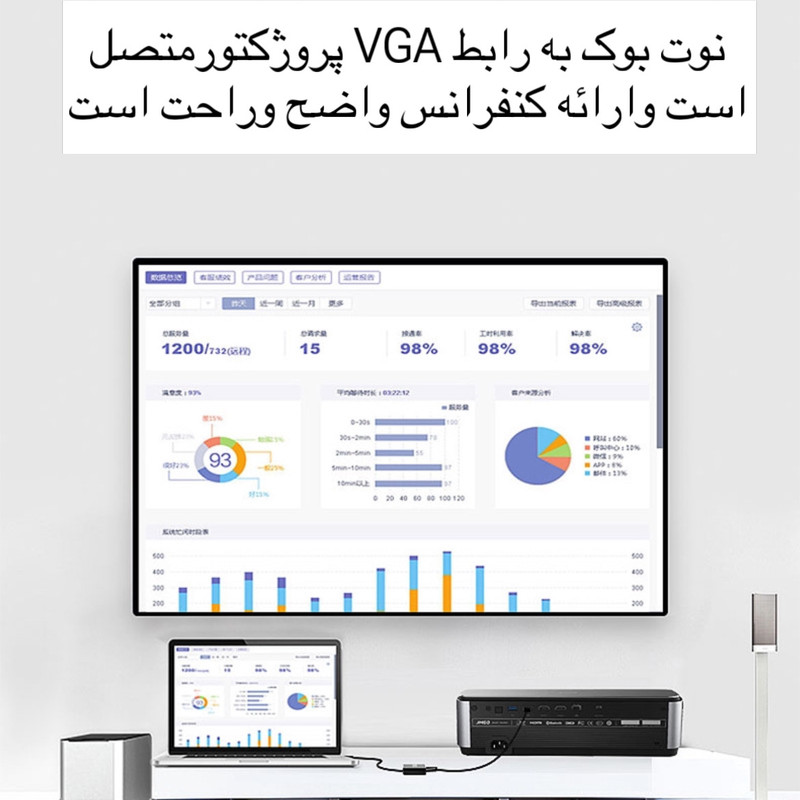 مبدل HDMI به VGA مدل HD to VG