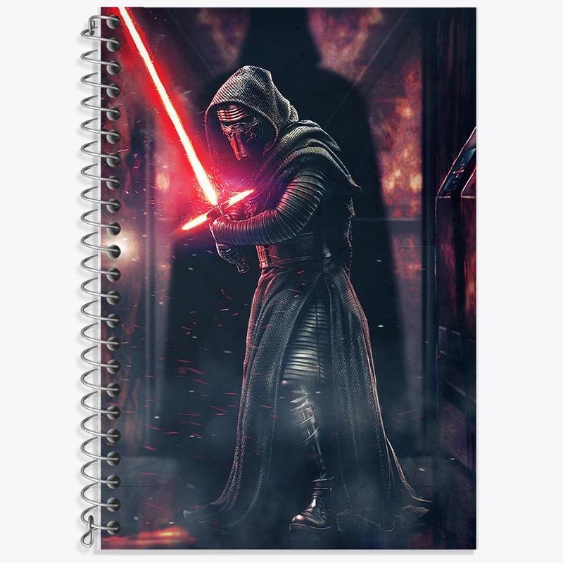 دفتر زبان 50 برگ خندالو مدل سه خط طرح جنگ ستارگان (Star Wars) کد F1779