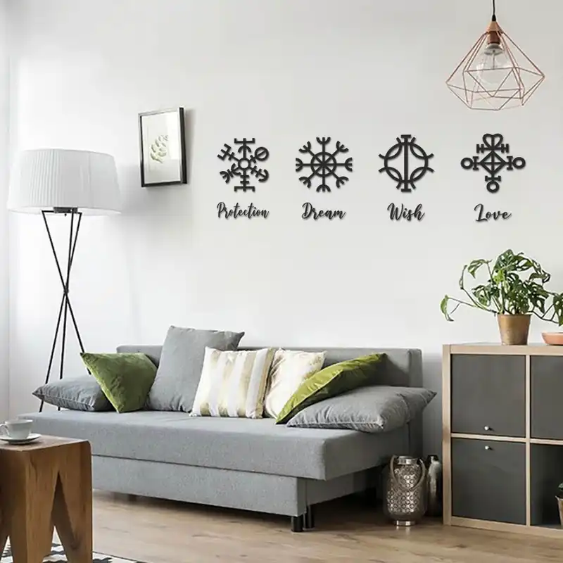 استیکر چوبی مدل عناصر مجموعه ۸ عددی