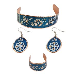 نیم ست زنانه مدل میناکاری کد 5742
