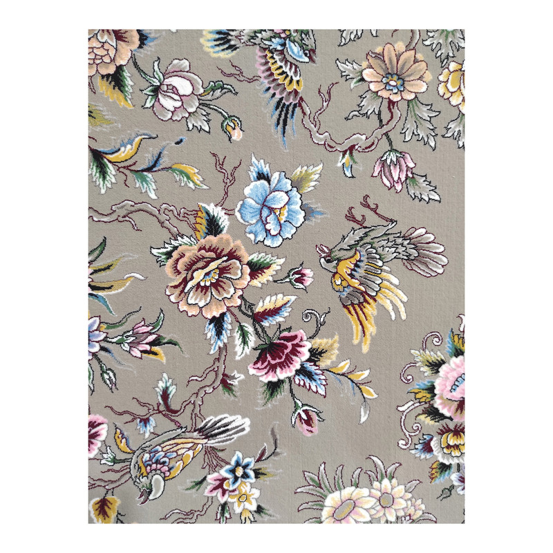 فرش ماشینی فرش مشهد کد 817255 زمینه نسکافه ای