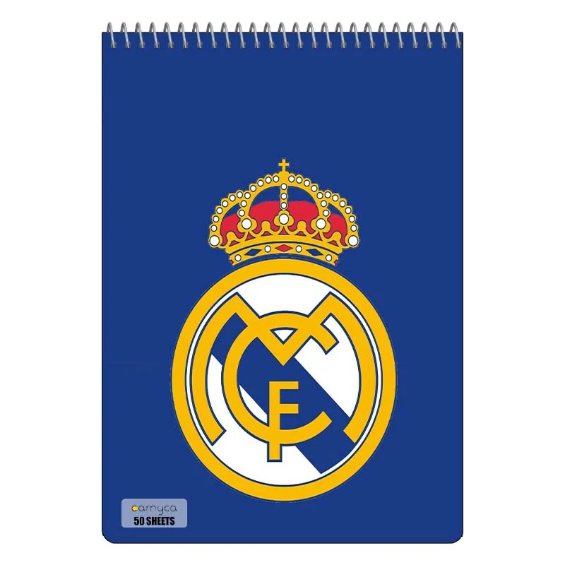 دفتر نقاشی 50 برگ سیمی کارنیکا طرح رئال مادرید Real Madrid کد 39123