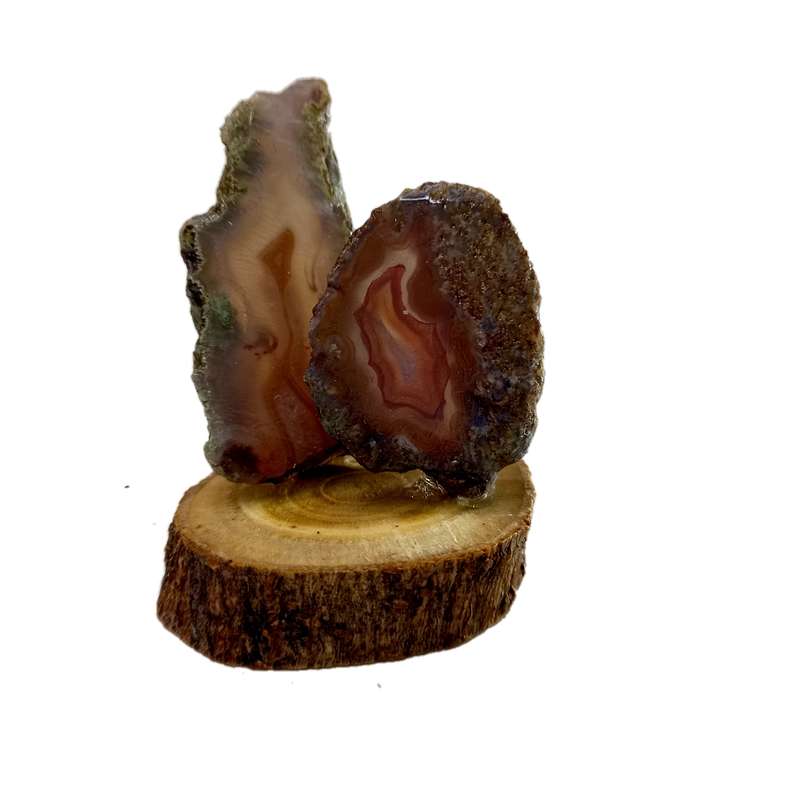 سنگ راف عقیق مدل SSGH_71 مجموعه دو عددی