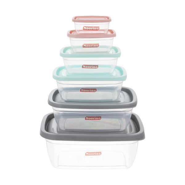تجریه خرید ظرف نگهدارنده نورینو مدل الوان مجموعه 6 عددی