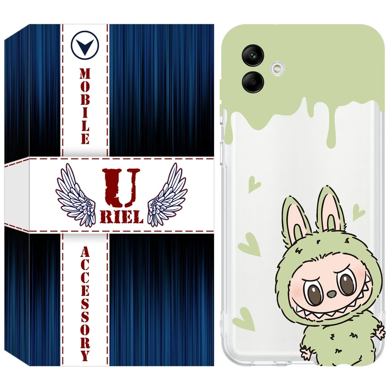 کاور یوریل مدل Clear کد 132 طرح لبوبو Labubu مناسب برای گوشی موبایل سامسونگ Galaxy A04e