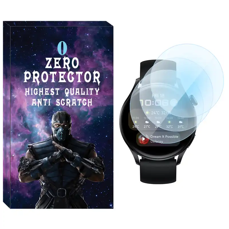 محافظ صفحه نمایش نانو زیرو مدل NZO مناسب برای ساعت هوشمند هوآوی Watch 3 Active Edition بسته سه عددی