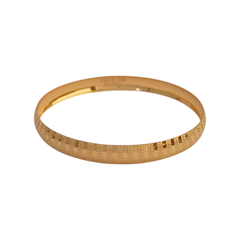 النگو طلا 18 عیار زنانه گالری طلای عیاره مدل مهنا 03 سایز 3