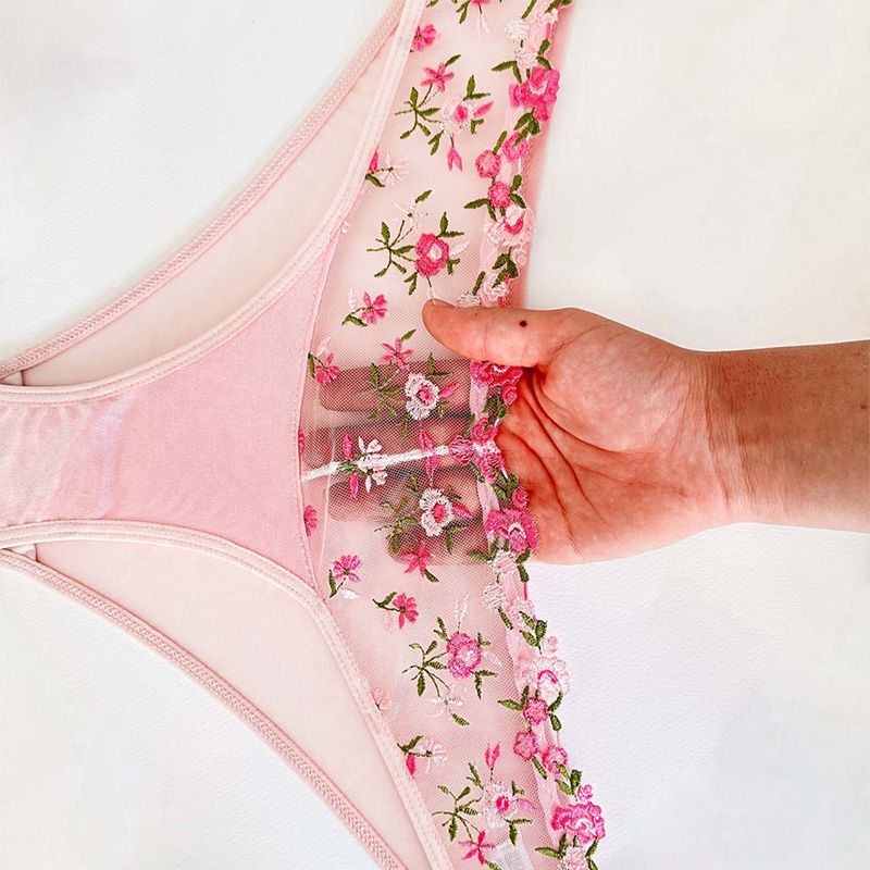 ست شورت و سوتین زنانه نوشه پوش مدل توری بدن نما کد 88911 -  - 10