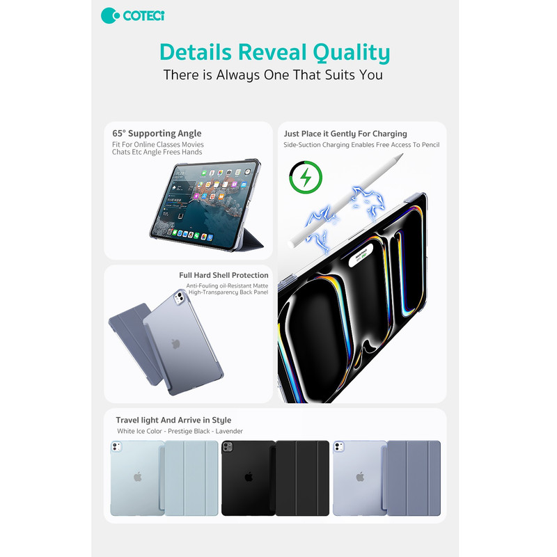 کیف کلاسوری کوتتسی مدل  61051 مناسب برای تبلت اپل ipad 10/ipad11 A(16)