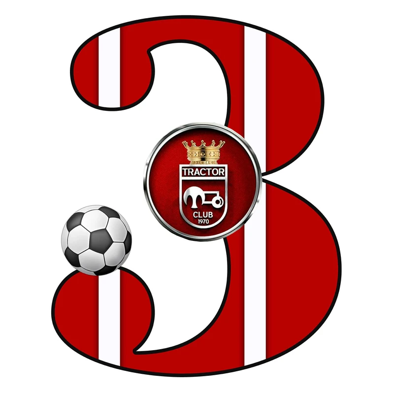   استند رومیزی تولد مدل عدد 3 طرح تراکتور کد 1566