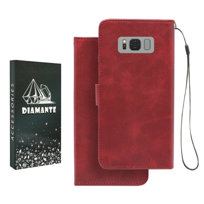  کیف کلاسوری دیامانته مدل Mortand Bk مناسب برای گوشی موبایل سامسونگ Galaxy S8 Plus 
