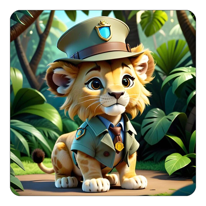 مگنت کاکتی طرح حیوانات کارتونی مدل mp28361