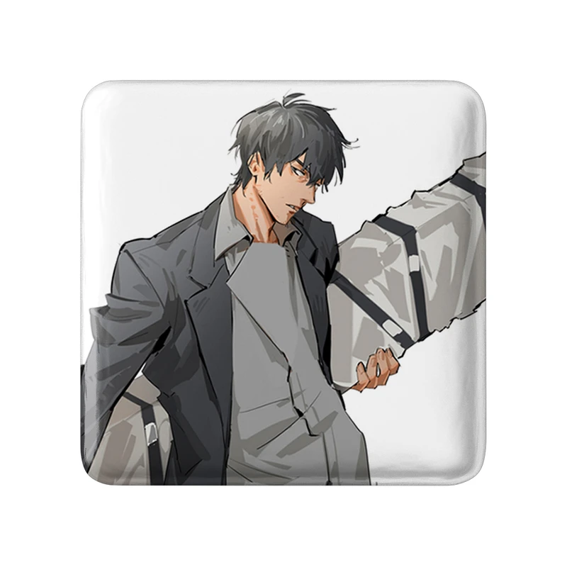 مگنت خندالو طرح نیکولاس انیمه تریگان (Trigun) مدل مربعی کد 36219