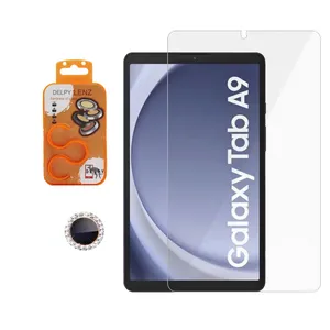 محافظ صفحه نمایش دلپی مدل A15_Diamond مناسب برای تبلت سامسونگ (Galaxy Tab A9 8.7 (X110-X115 به همراه محافظ لنز دوربین