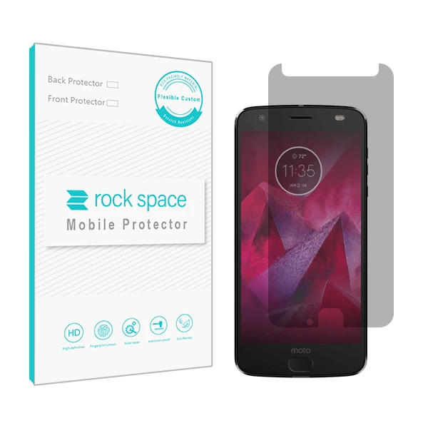   محافظ صفحه نمایش حریم شخصی راک اسپیس مدل 180F-01Y مناسب برای گوشی موبایل موتورولا Moto Z2 Force