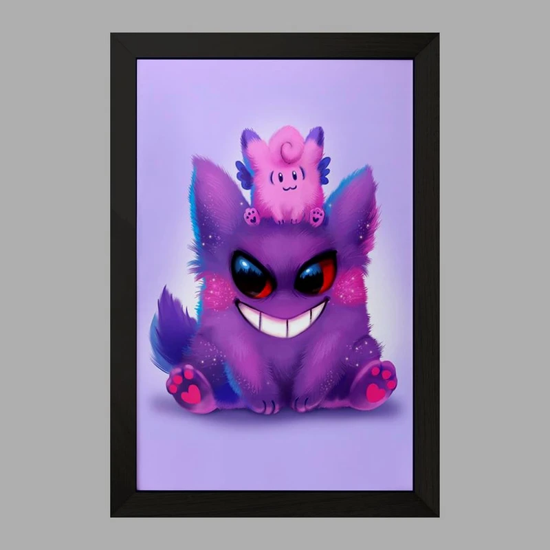 تابلو خندالو مدل گنگار انیمه پوکمون  کد 17306