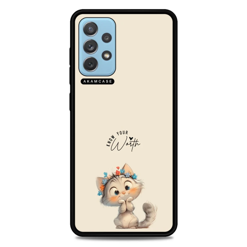 کاور آکام مدل AMC-WSGA72-ANIMALS QOUTES-7 مناسب برای گوشی موبایل سامسونگ Galaxy A72