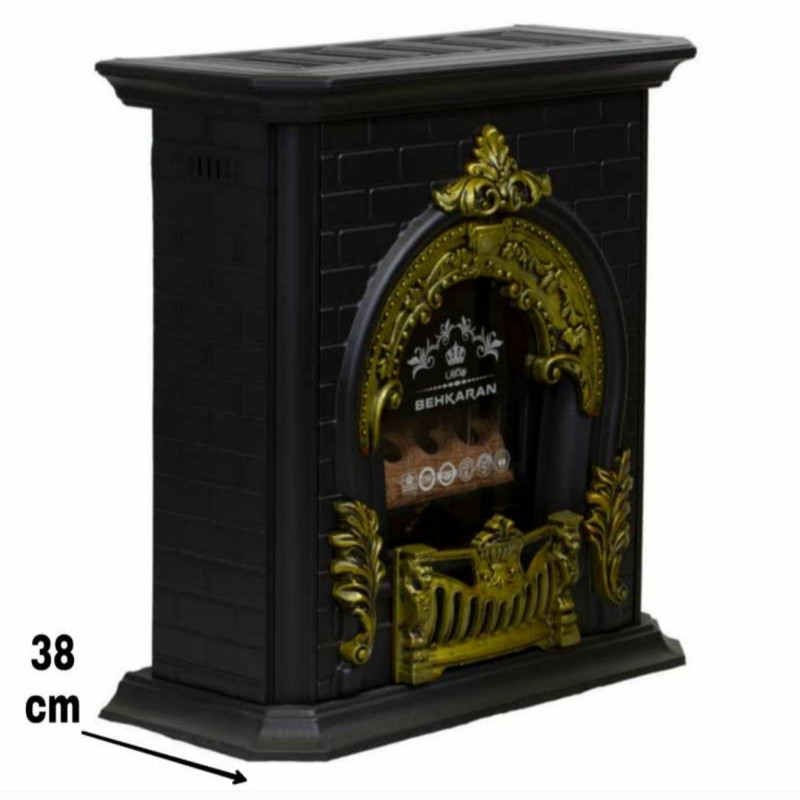 بخاری گازی بهکاران طرح پرنس گارد دار مدل شومینه T-36000