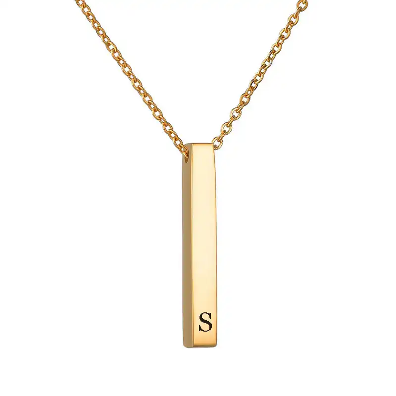 گردنبند مدل مکعب عشق طرح S