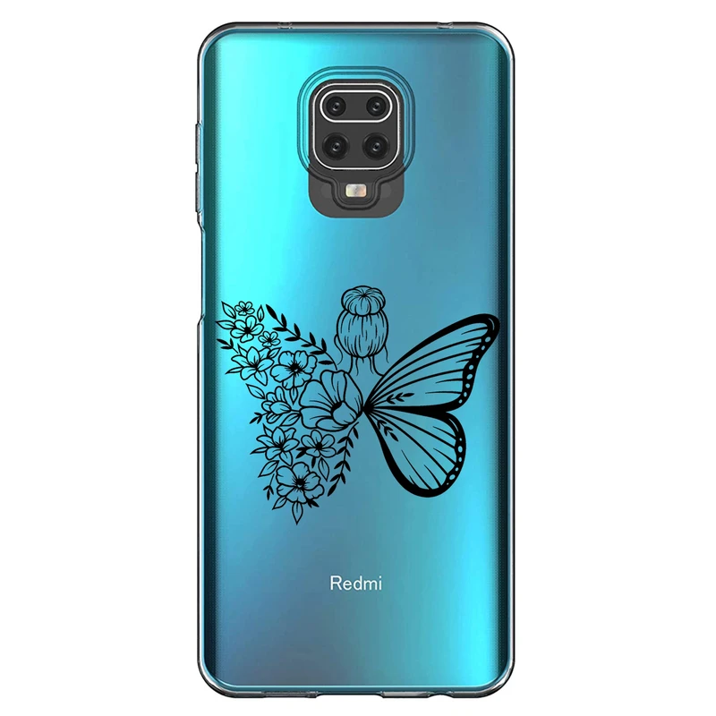 کاور مگافون طرح دختر پروانه ای مدل C53-B مناسب برای گوشی موبایل شیائومی Redmi Note 9s / 9 Pro / 9 Pro Max