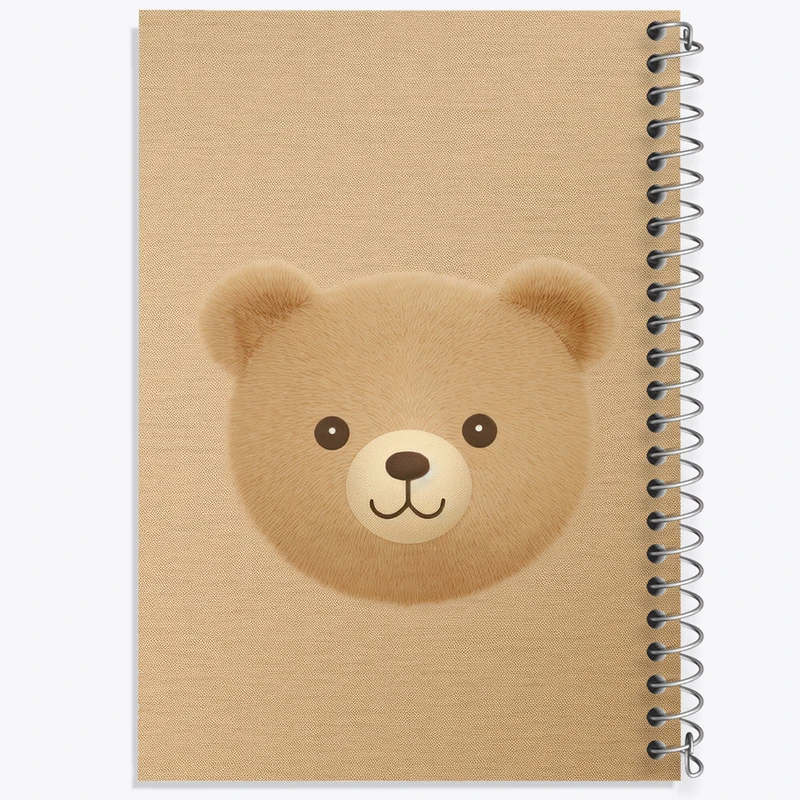 دفتر شطرنجی 50 برگ خندالو مدل خرس کد N748