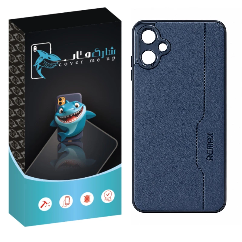 کاور شارک قاب مدل چرم RMX مناسب برای گوشی موبایل سامسونگ Galaxy A06