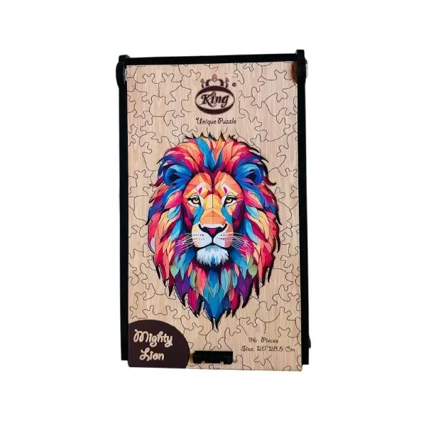 پازل 92 تکه کینگ مدل شیر مناسب برای رده سنی 8 سال به بالا