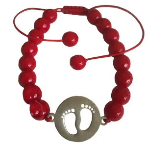 دستبند نقره زنانه مدل رد پا