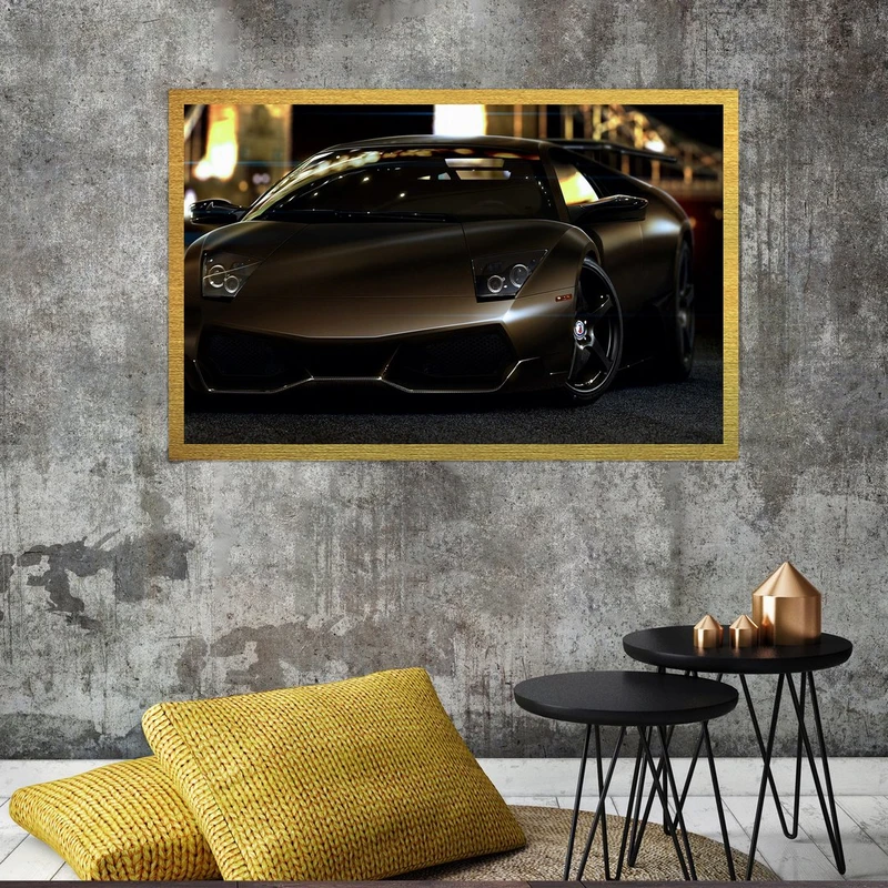 تابلو بکلیت طرح ماشین لامبورگینی مدل قاب شاسی T-S8948