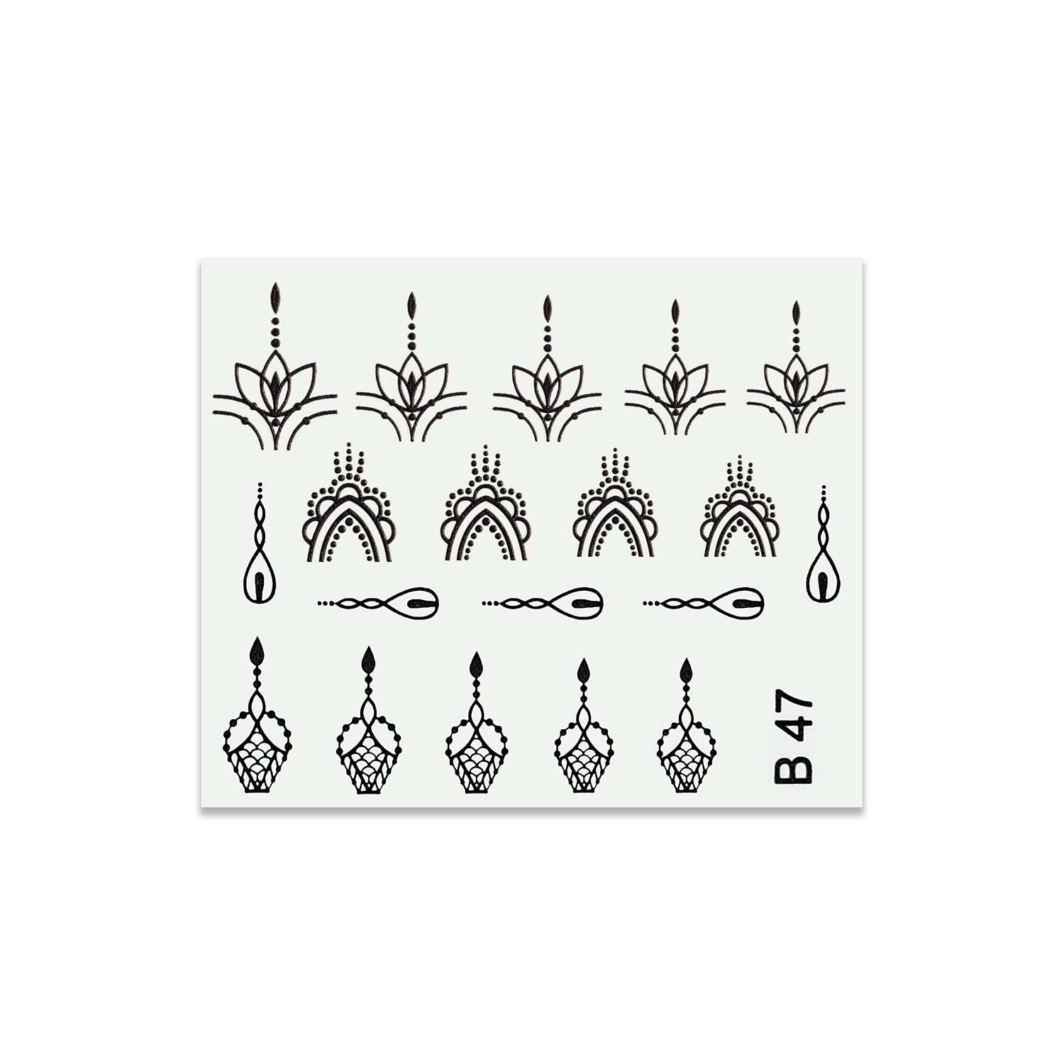 اسلایدر طراحی ناخن های لتو مدل B 47