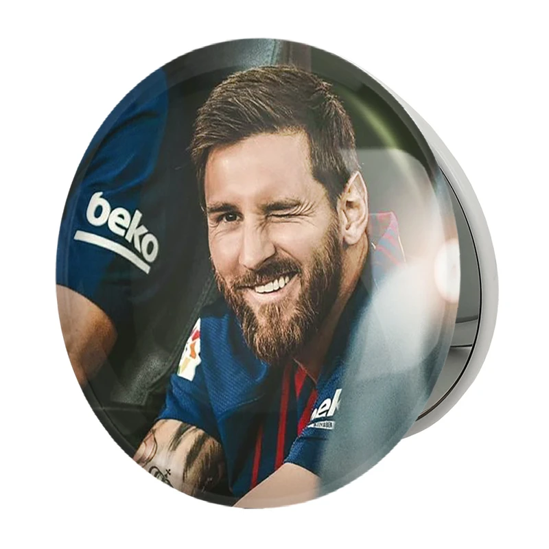 آینه جیبی خندالو طرح لیونل مسی مدل تاشو کد 1965 