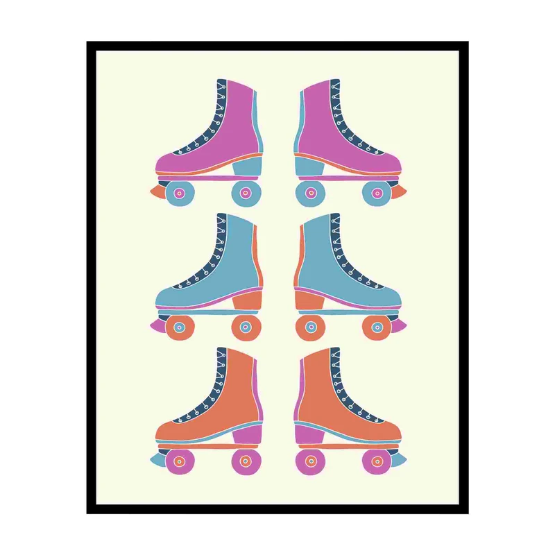 پوستر مدل اسکیت های غلتکی