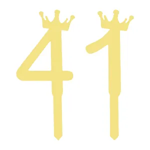 تاپر کیک هانستو مدل عدد 41 کد TPN41 مجموعه 2 عددی