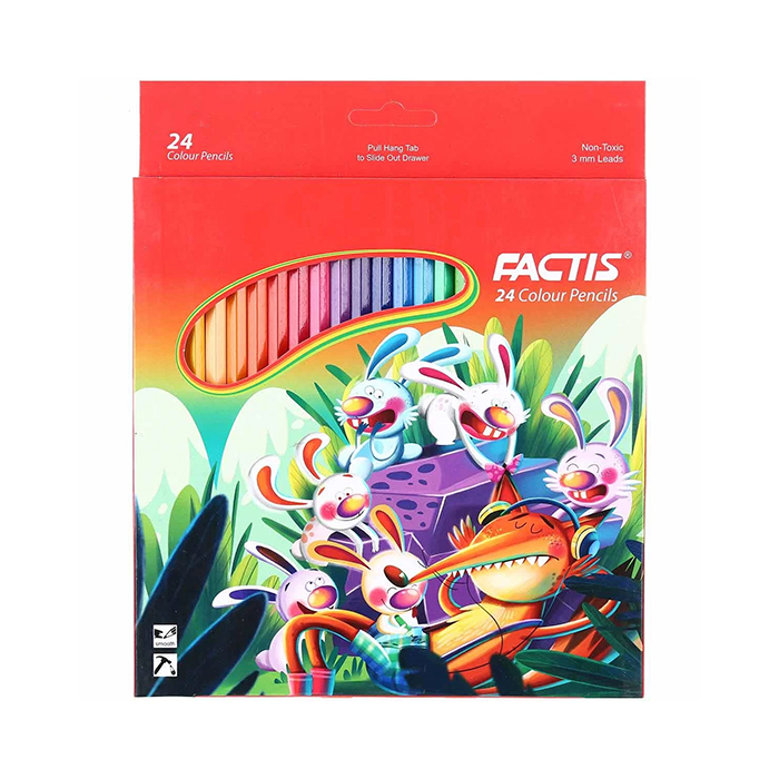 مداد رنگی 24 رنگ فکتیس مدل Happy Rabbits