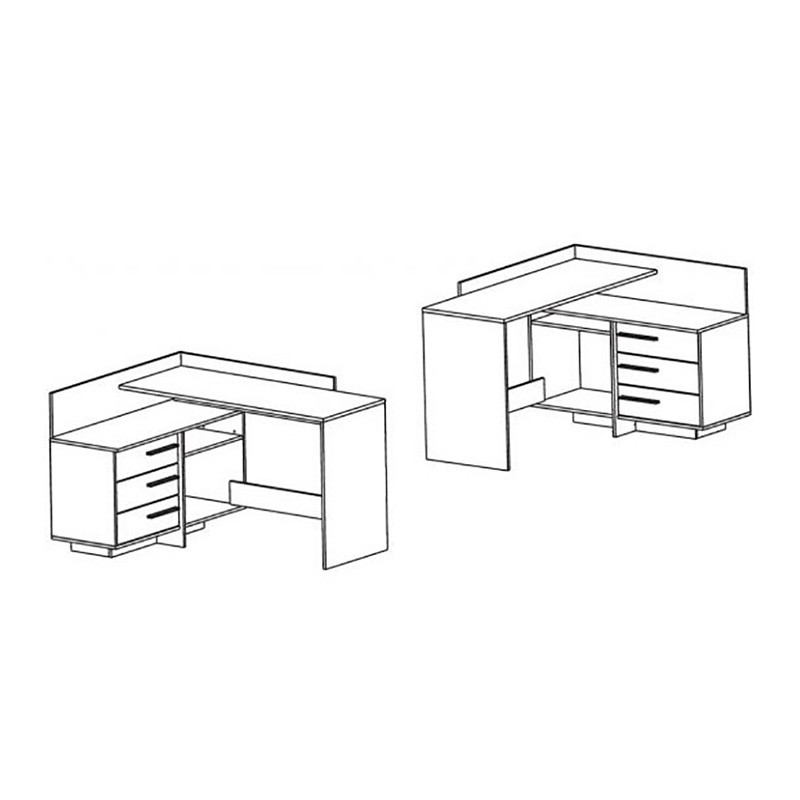 میز مدیریت هیراد مدل M916-MDF میز مدیریت هیراد مدل M916-MDF