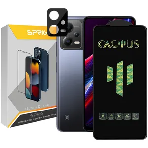 Sprig 3D-Cactus camera lens protector for Xiaomi Poco X5 5G with screen protector